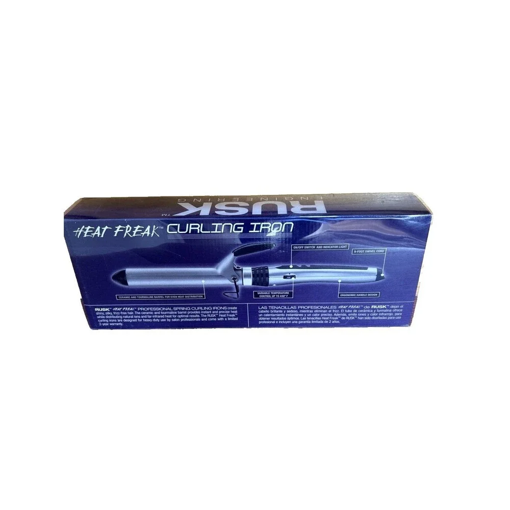 RUSK Heat Freak Ceramic & Tourmaline Spring Curling Iron 1